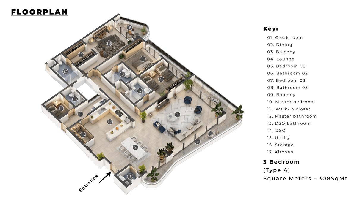 2 Bed Apartment with Gym at 2Nd Avenue - 7