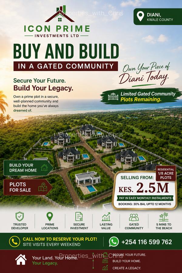 Land in Diani - 1