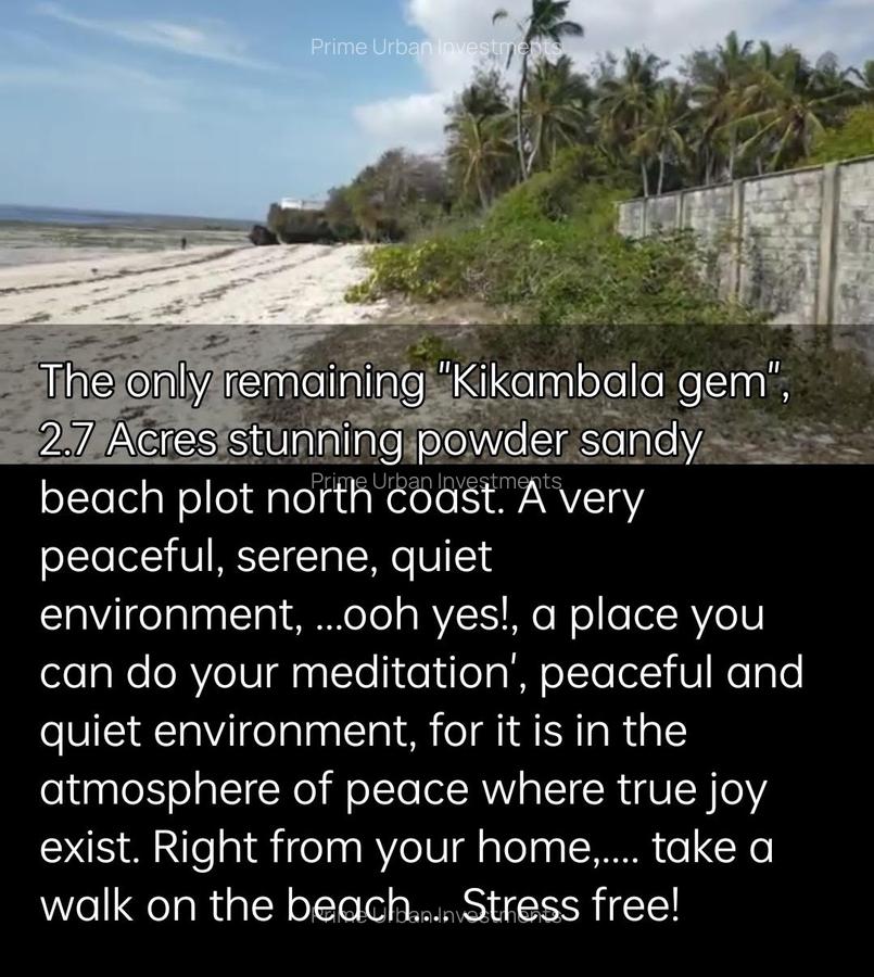 2.7 ac Land in Kikambala - 5