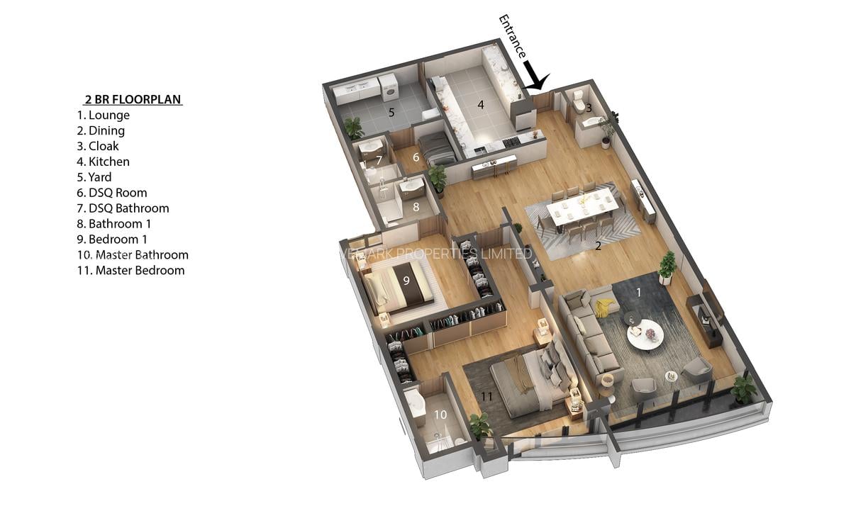 4 Bed Apartment with En Suite in Nyali Area - 2