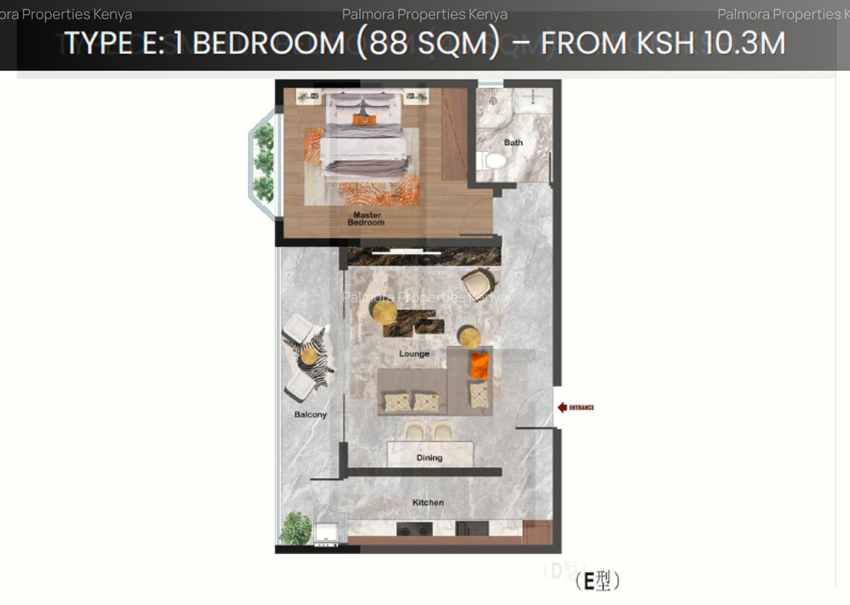 1 Bed Apartment with En Suite in Westlands Area - 2