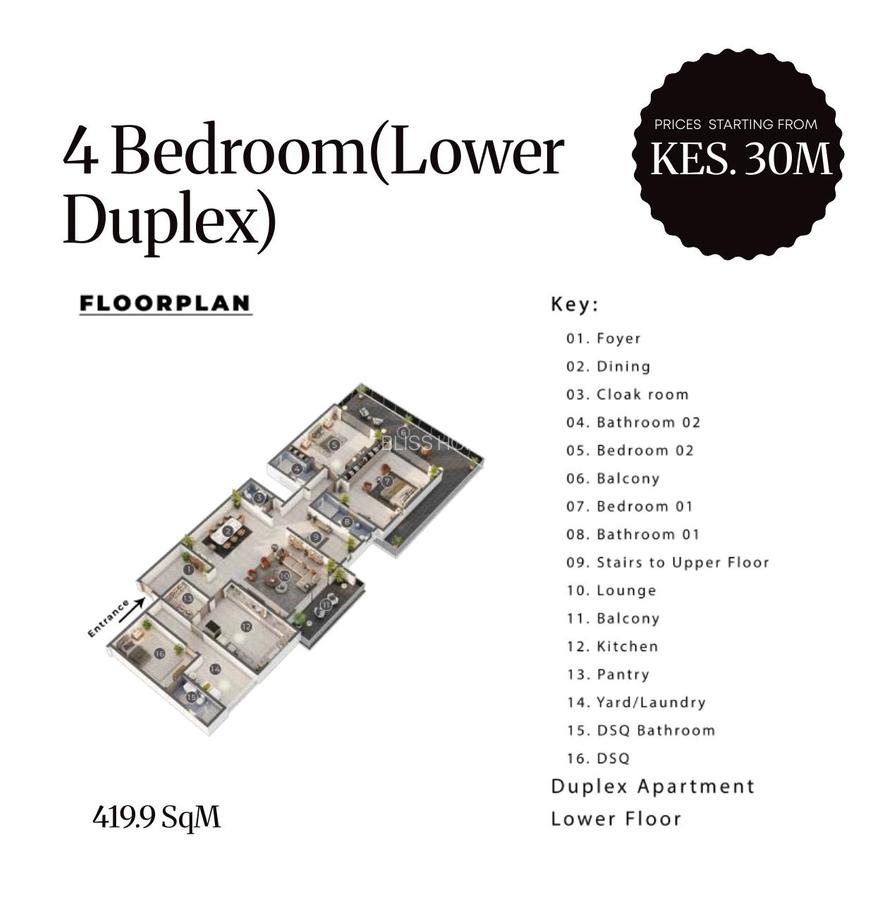 4 Bed Apartment with En Suite at Nyali - 2