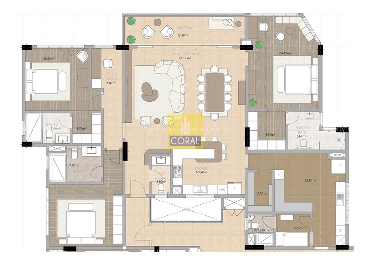 3 Bed Apartment in Westlands Area - 13