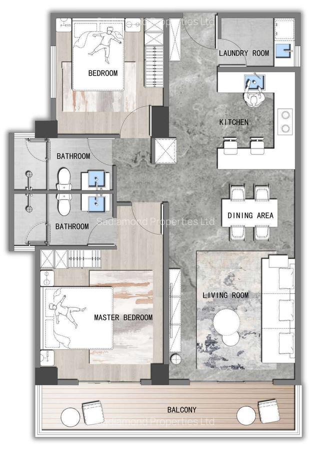 2 Bed Apartment with En Suite in Brookside - 6