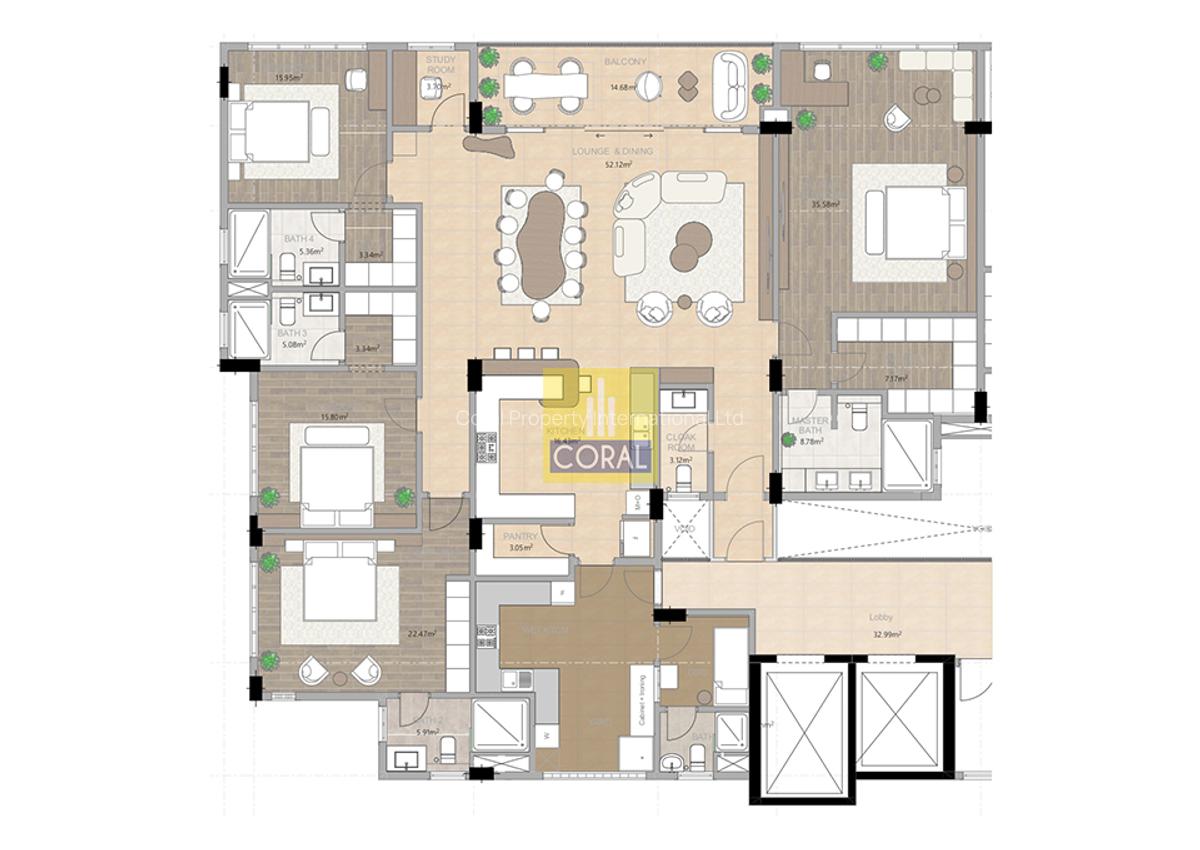 3 Bed Apartment in Westlands Area - 11