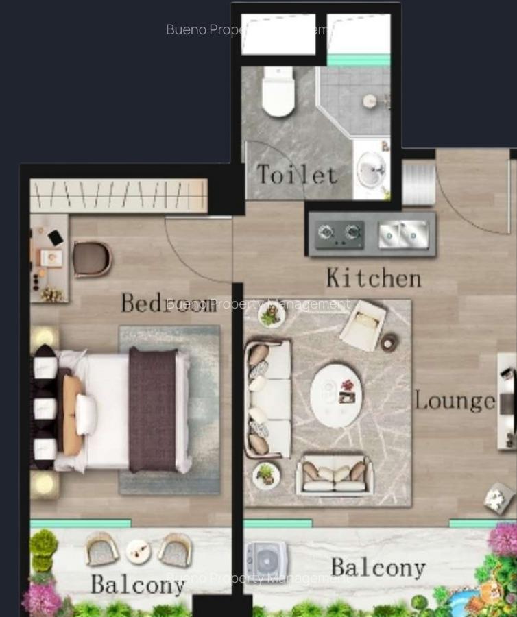 1 Bed Apartment with En Suite in Westlands Area - 2