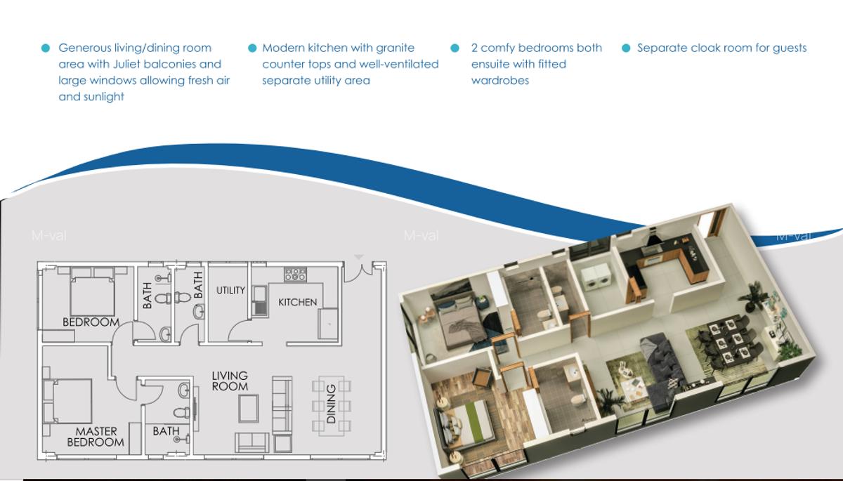 Serviced 2 Bed Apartment with En Suite in Nyali Area - 1