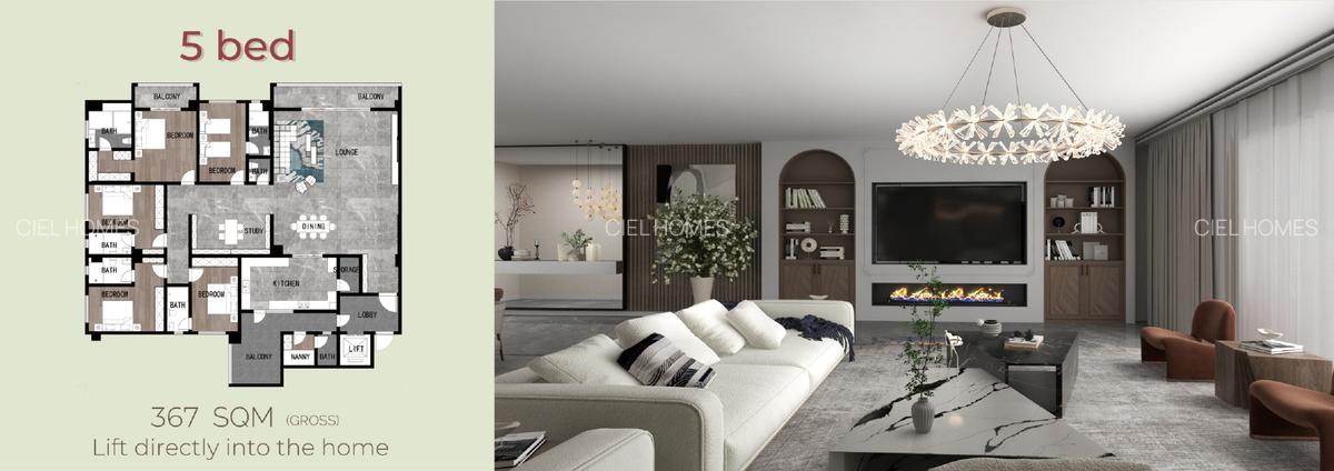 4 Bed Apartment with En Suite at Othaya Road - 2