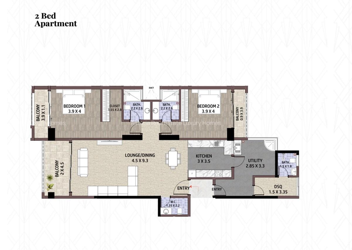 3 Bed Apartment with En Suite at 2026-401 3 Bed - 17