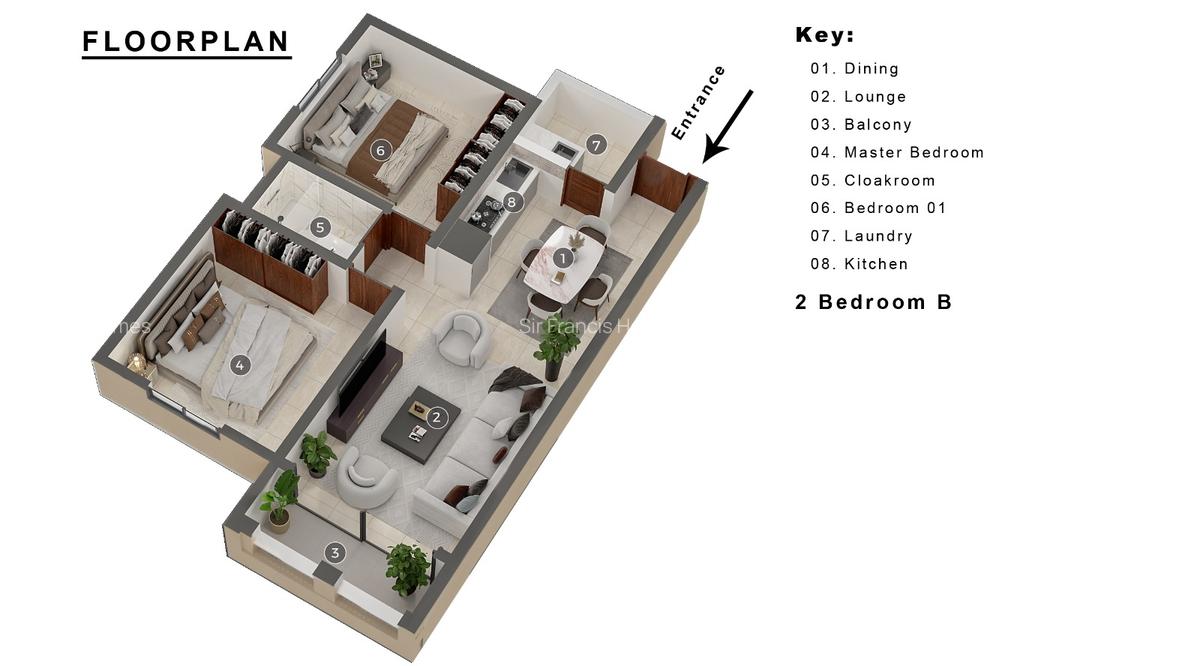 Serviced 1 Bed Apartment with Swimming Pool at Mtwapa Creekfront - 14