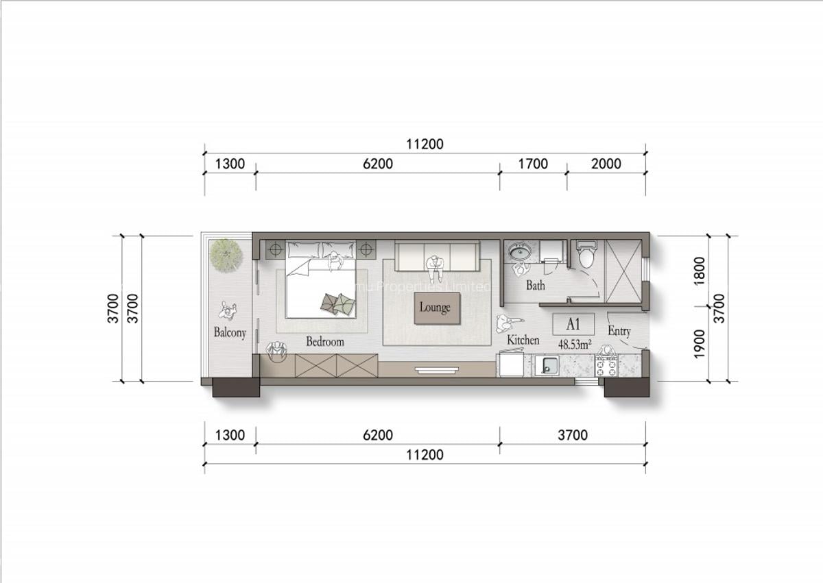 1 Bed Apartment with En Suite at Muthithi Road - 6