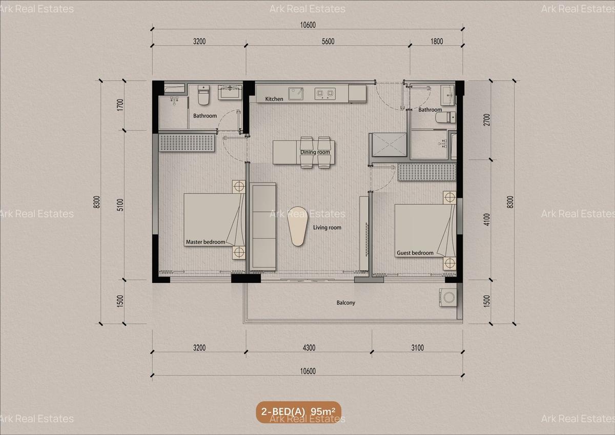 3 Bed Apartment with En Suite at Muthama Drive - 3