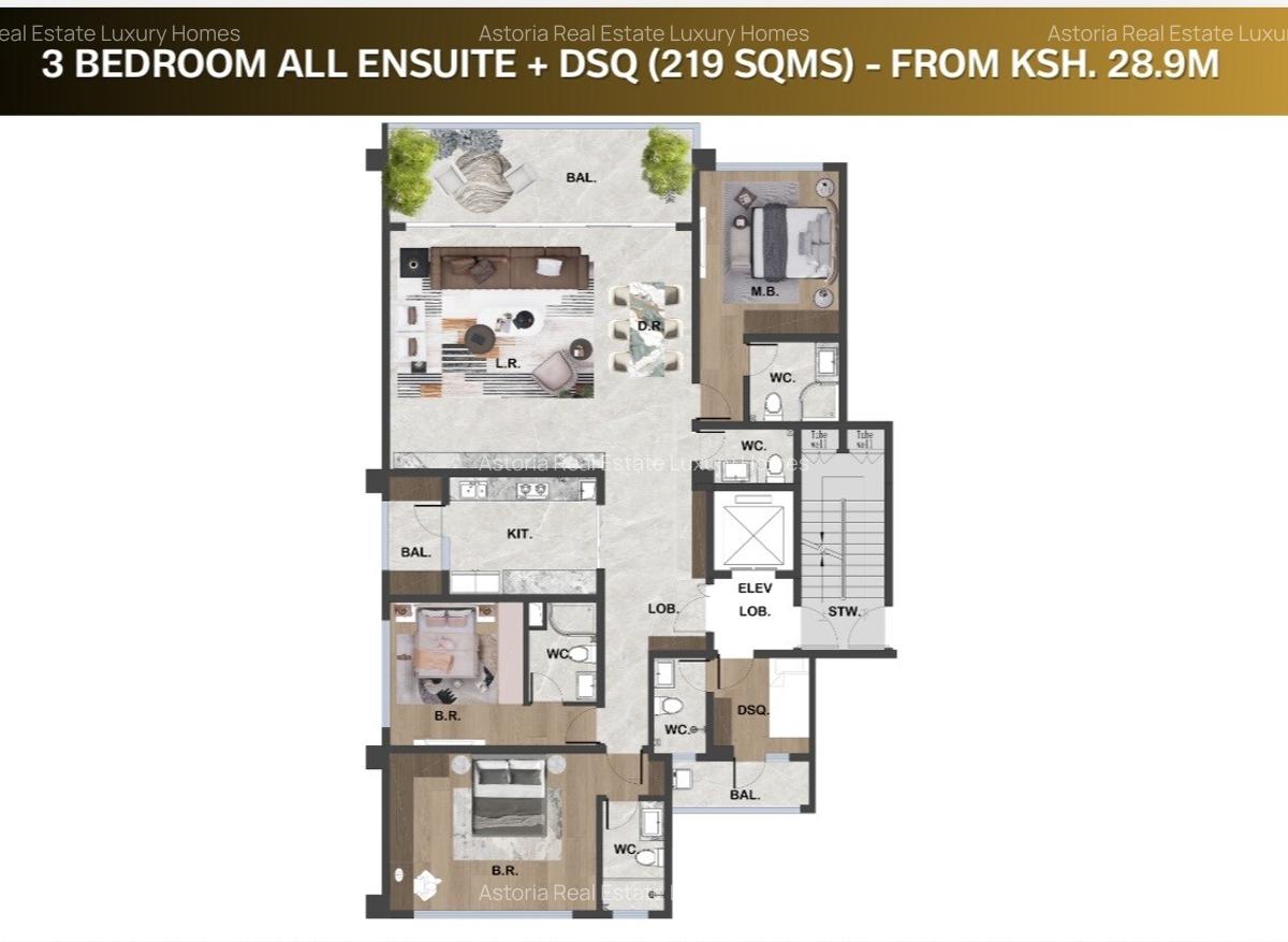 5 Bed Apartment with En Suite at 2026-146 5 Bed - 18