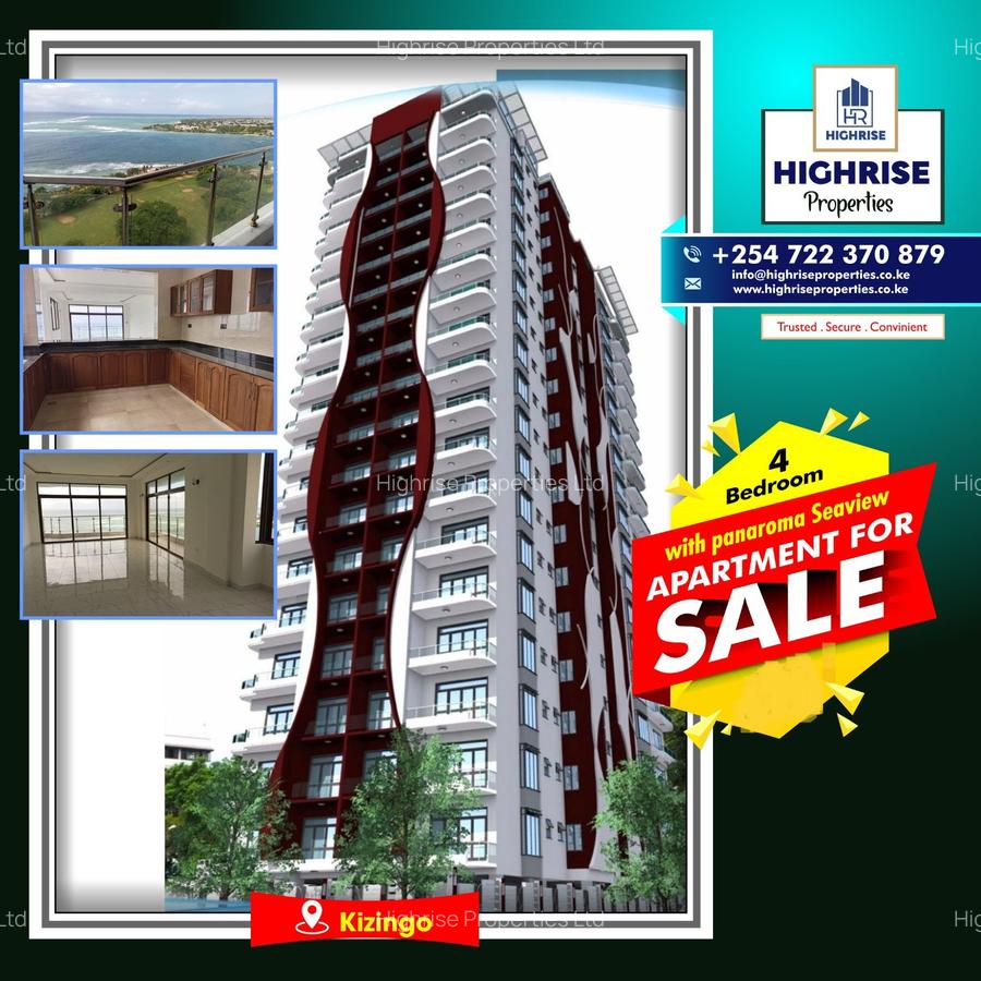 4 Bed Apartment with En Suite in Kizingo - 1
