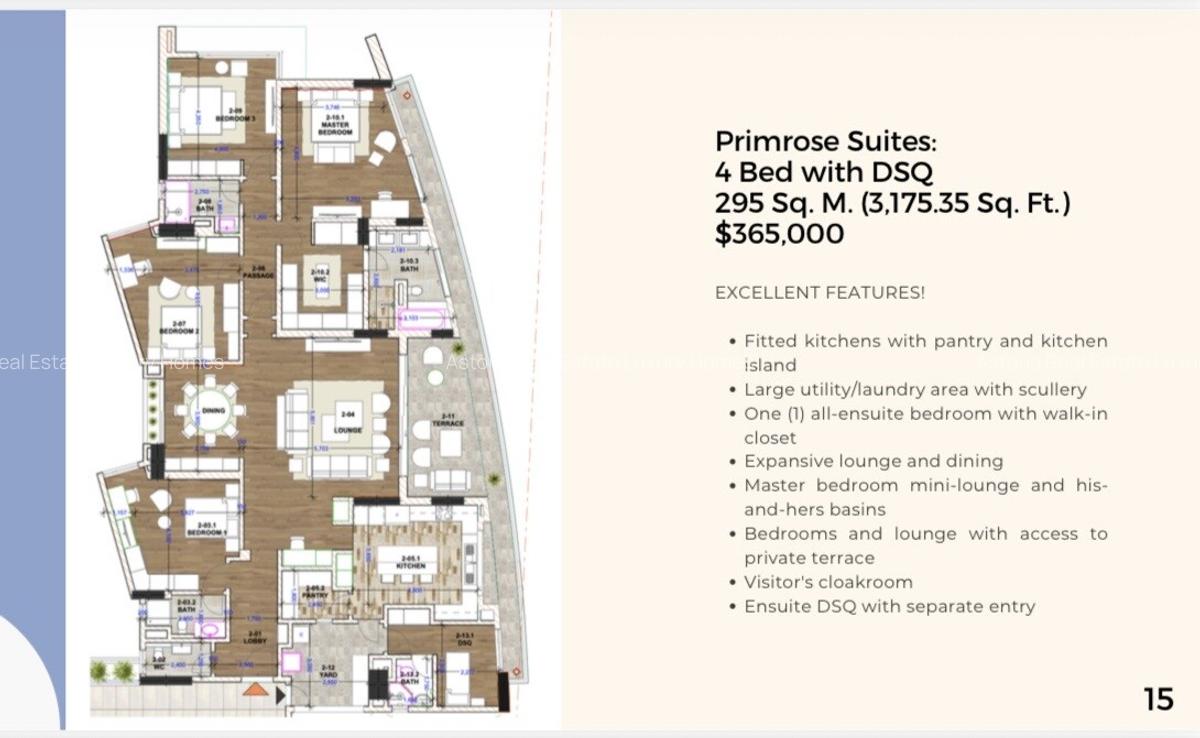 4 Bed Apartment with En Suite at 2026-129 4 Bed - 18