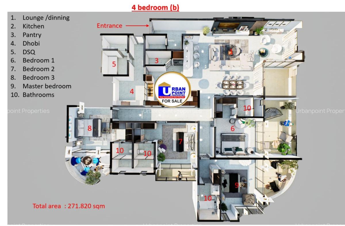 3 Bed Apartment with En Suite in Nyali Area - 9