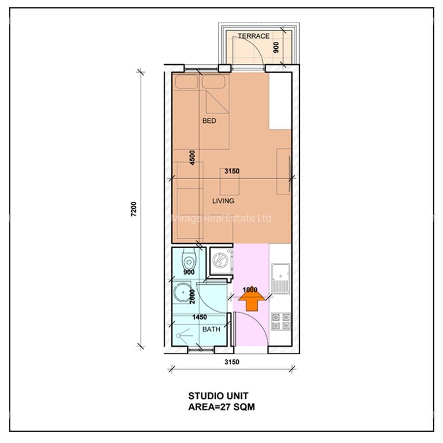 Studio Apartment with Swimming Pool in Kitisuru - 7