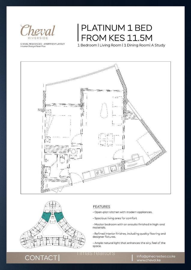 1 Bed Apartment with En Suite at Riverside - 12