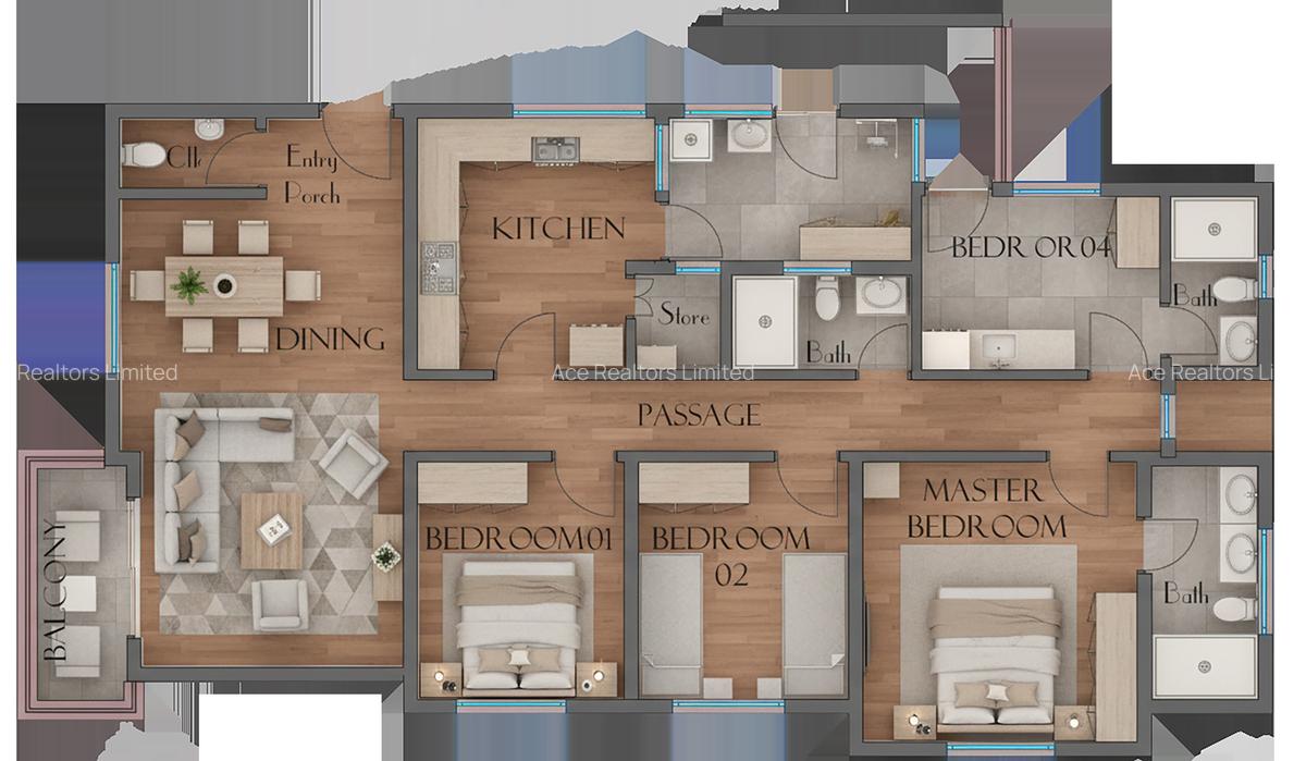 4 Bed Townhouse with En Suite at Mombasa Road - 7
