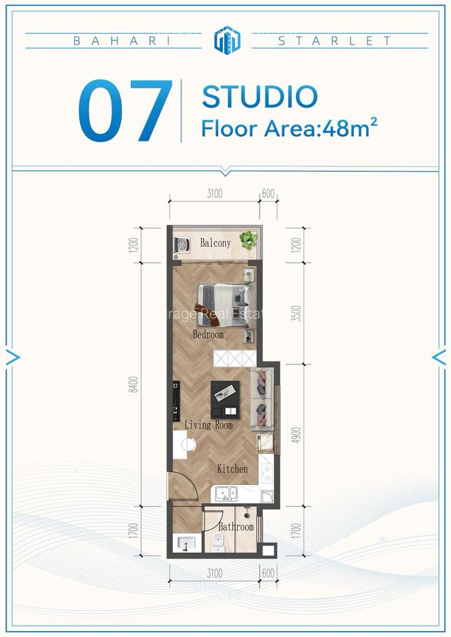 Studio Apartment with Swimming Pool in Kileleshwa - 1