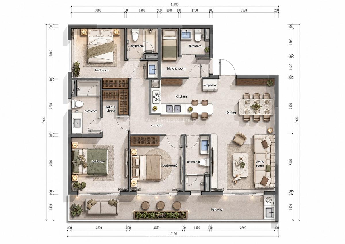 1 Bed Apartment with En Suite at Ngong Road - 4