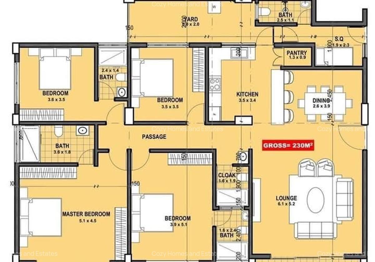 4 Bed Apartment with En Suite at Lavington - 17