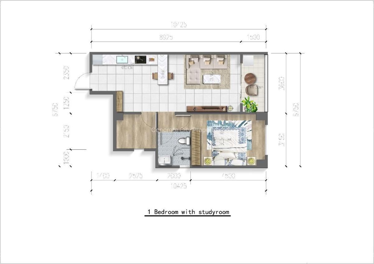 1 Bed Apartment in Riverside - 6