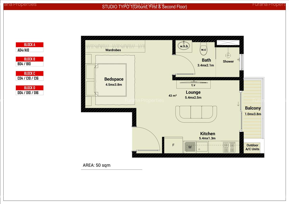 Serviced 1 Bed Apartment with Swimming Pool in Diani - 3