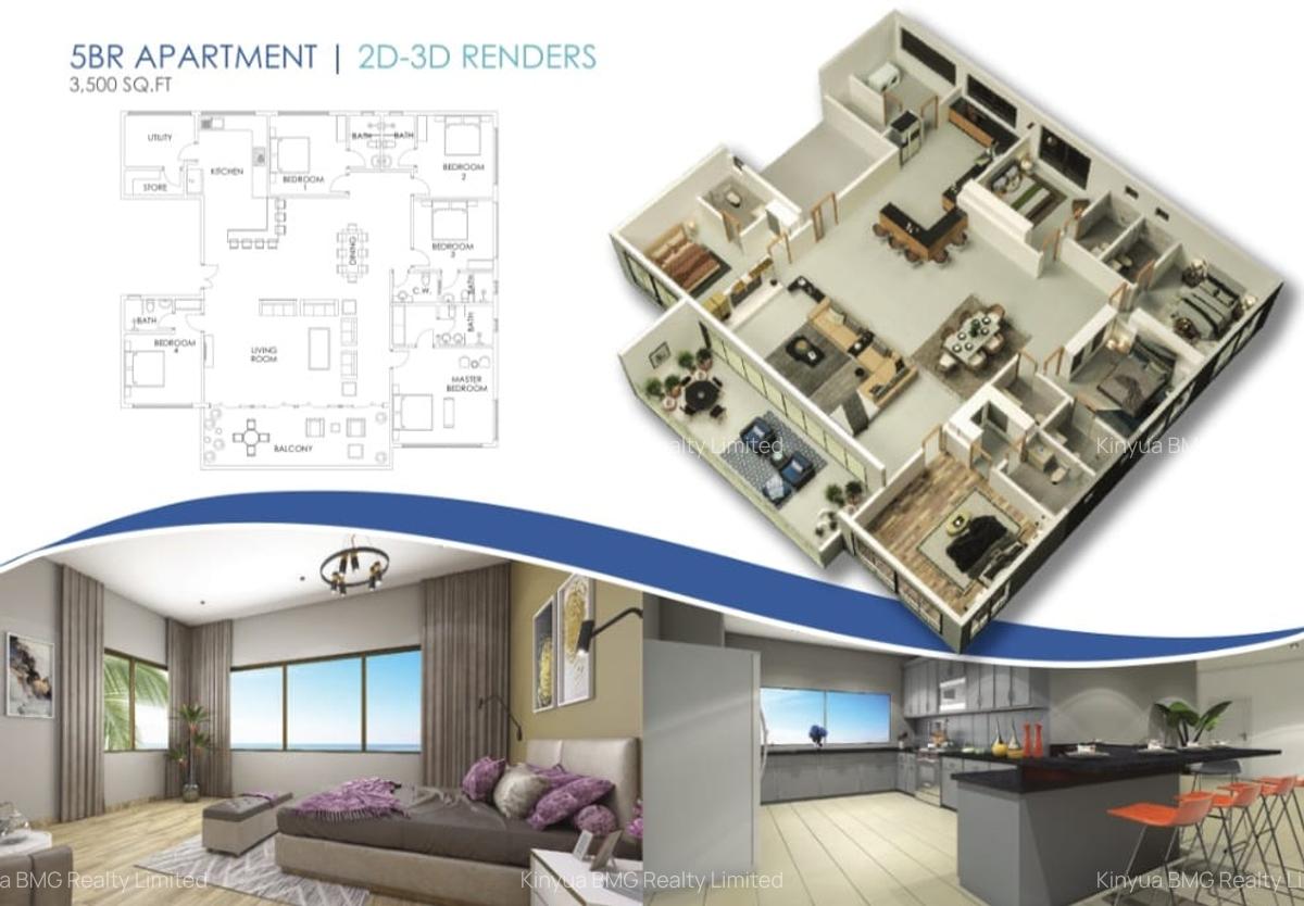 2 Bed Apartment with En Suite in Nyali Area - 9