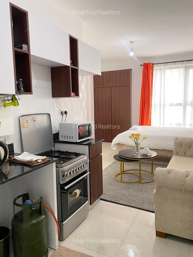 Serviced Studio Apartment with Backup Generator in Ngong Road - 1