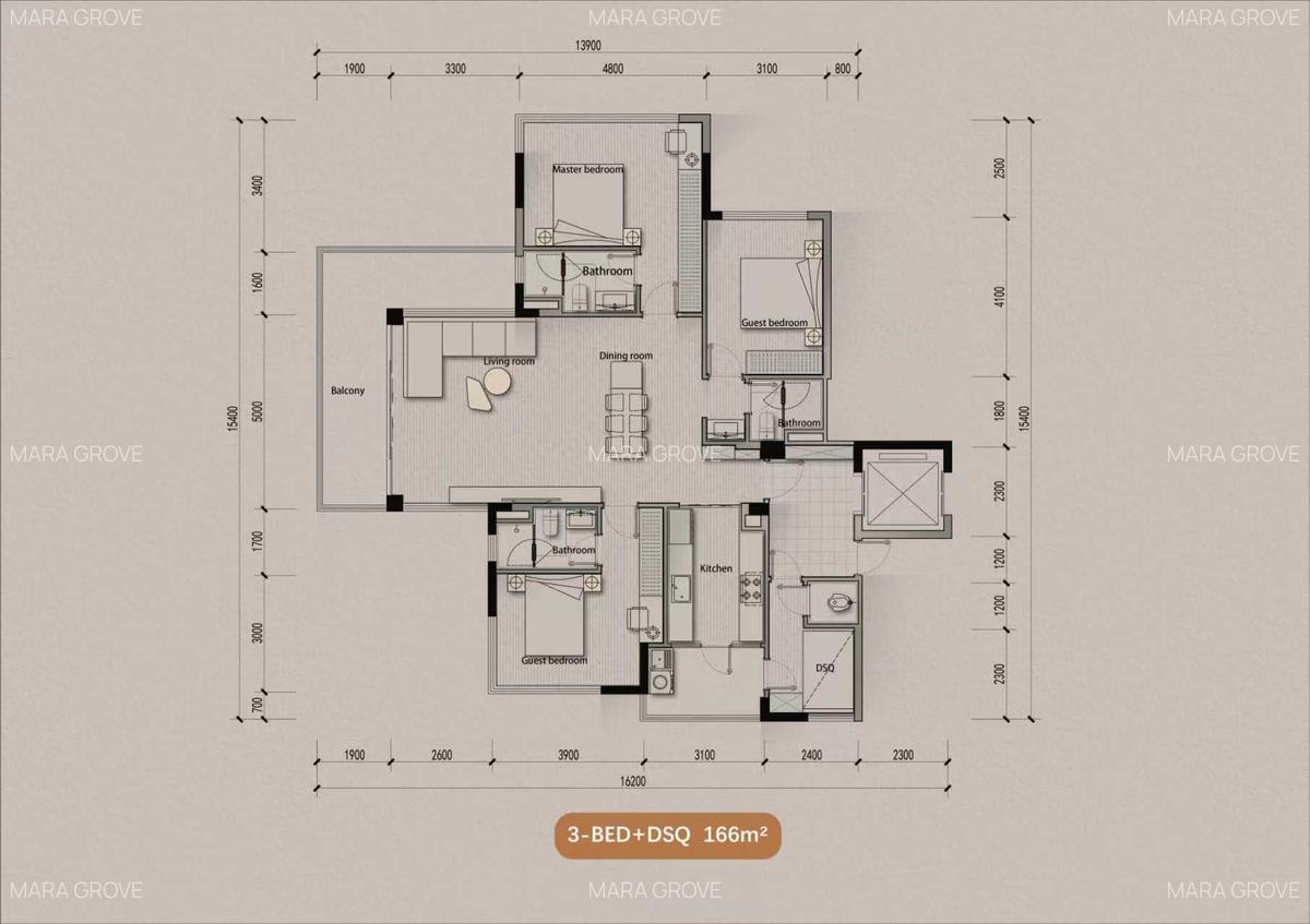 3 Bed Apartment with En Suite at Muthama Access Road - 3