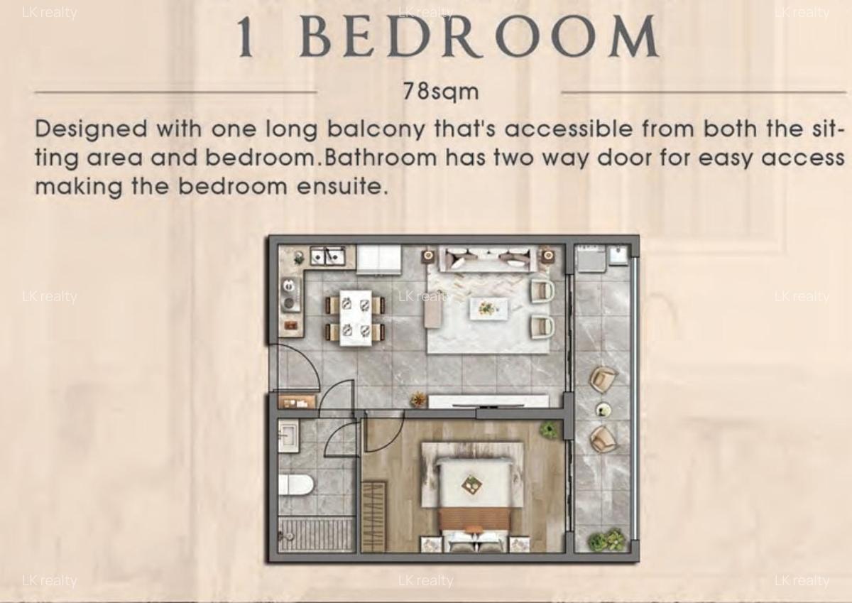 1 Bed Apartment with En Suite at Mogotio - 1