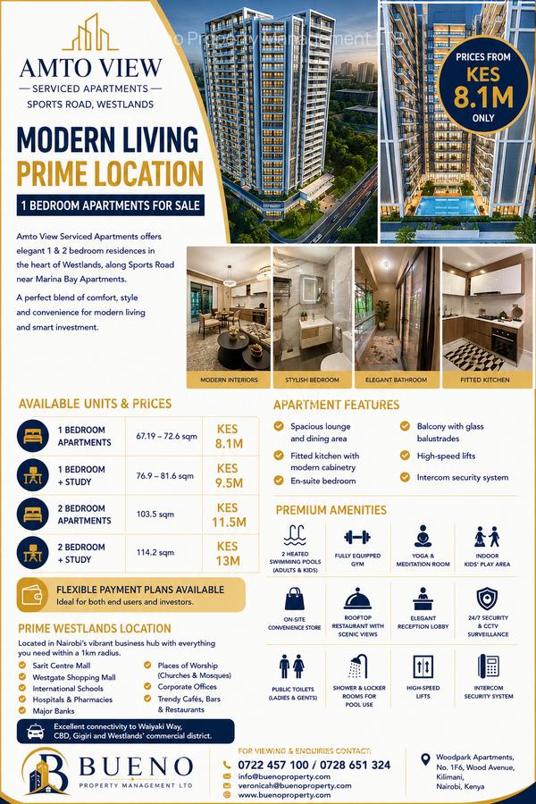 1 Bed Apartment with En Suite at Sports Rd - 1