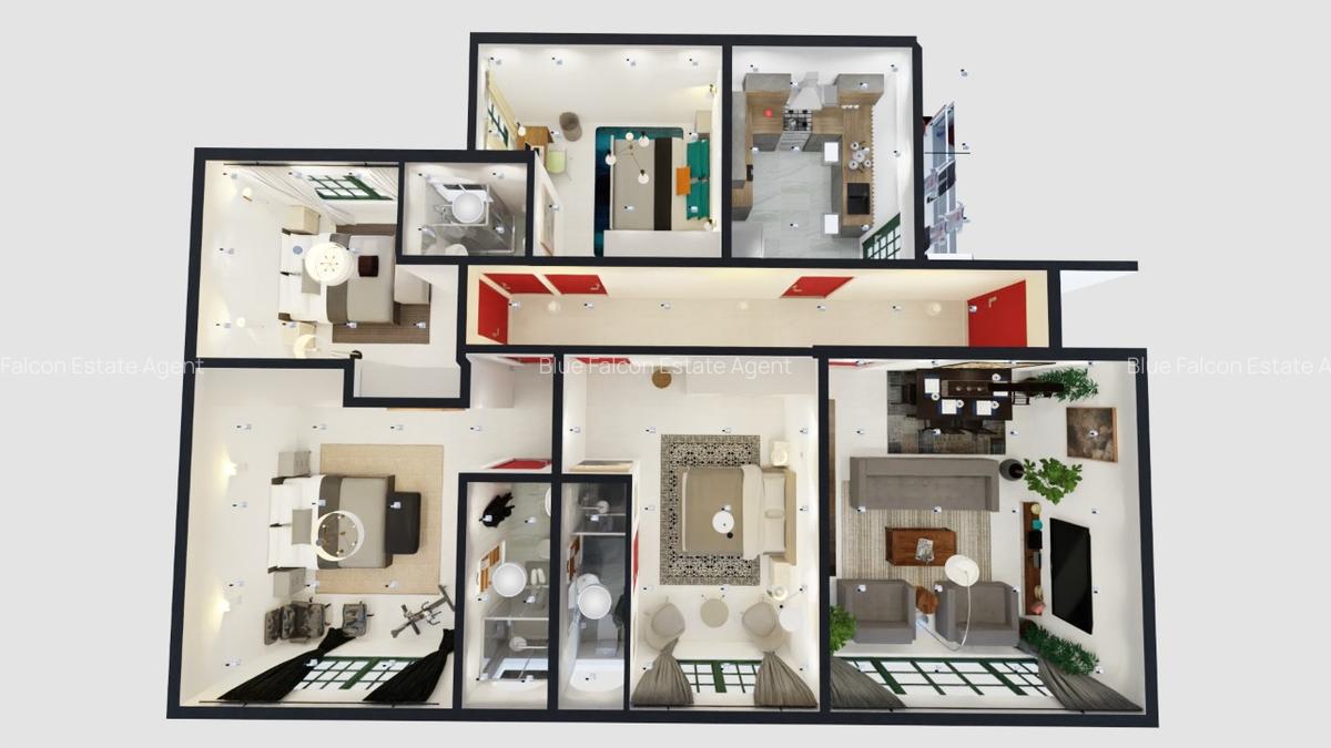 3 Bed Apartment with Parking at Mweni Road - 1