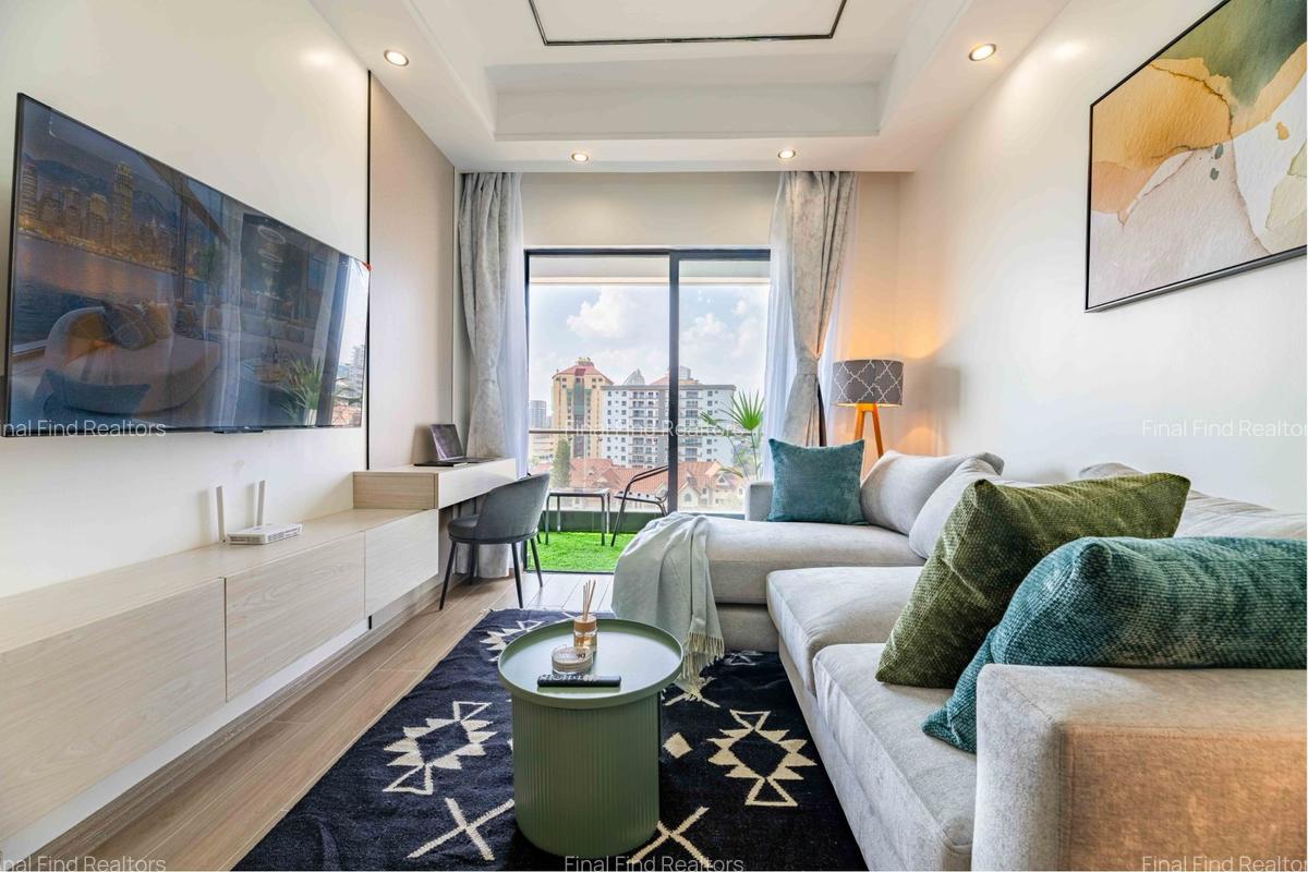 Furnished 1 Bed Apartment with Swimming Pool in Kilimani - 15