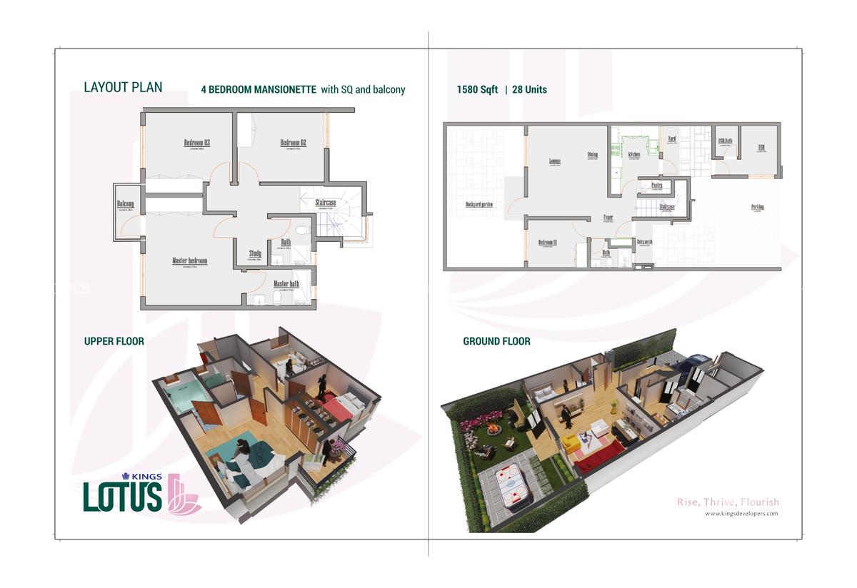 4 Bed Townhouse with En Suite at Gataka Road - 1