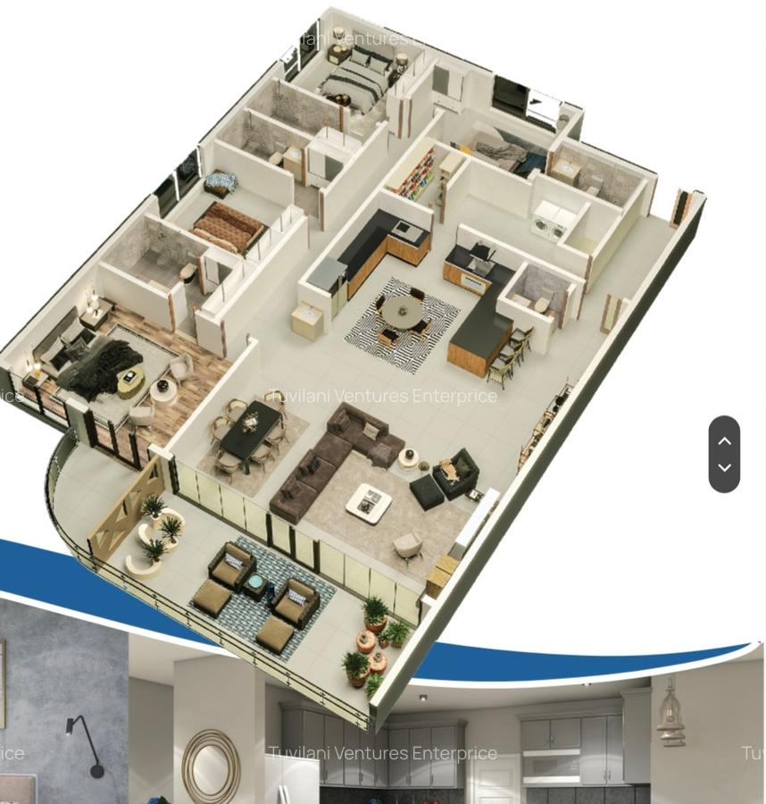 Serviced 4 Bed Apartment with En Suite at Nyali - 6