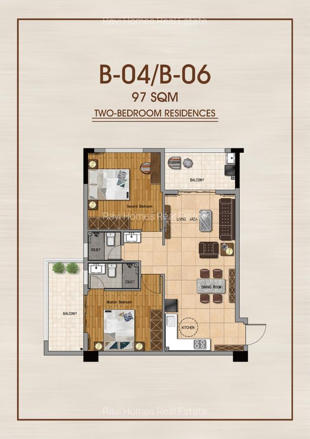 1 Bed Apartment with Swimming Pool in Westlands Area - 14