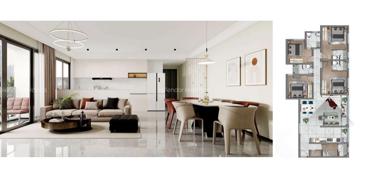 4 Bed Apartment with En Suite in Kileleshwa - 2