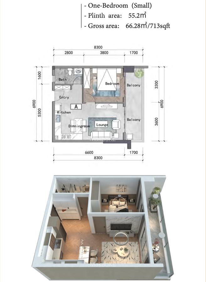 Furnished 1 Bed Apartment with En Suite in Parklands - 1