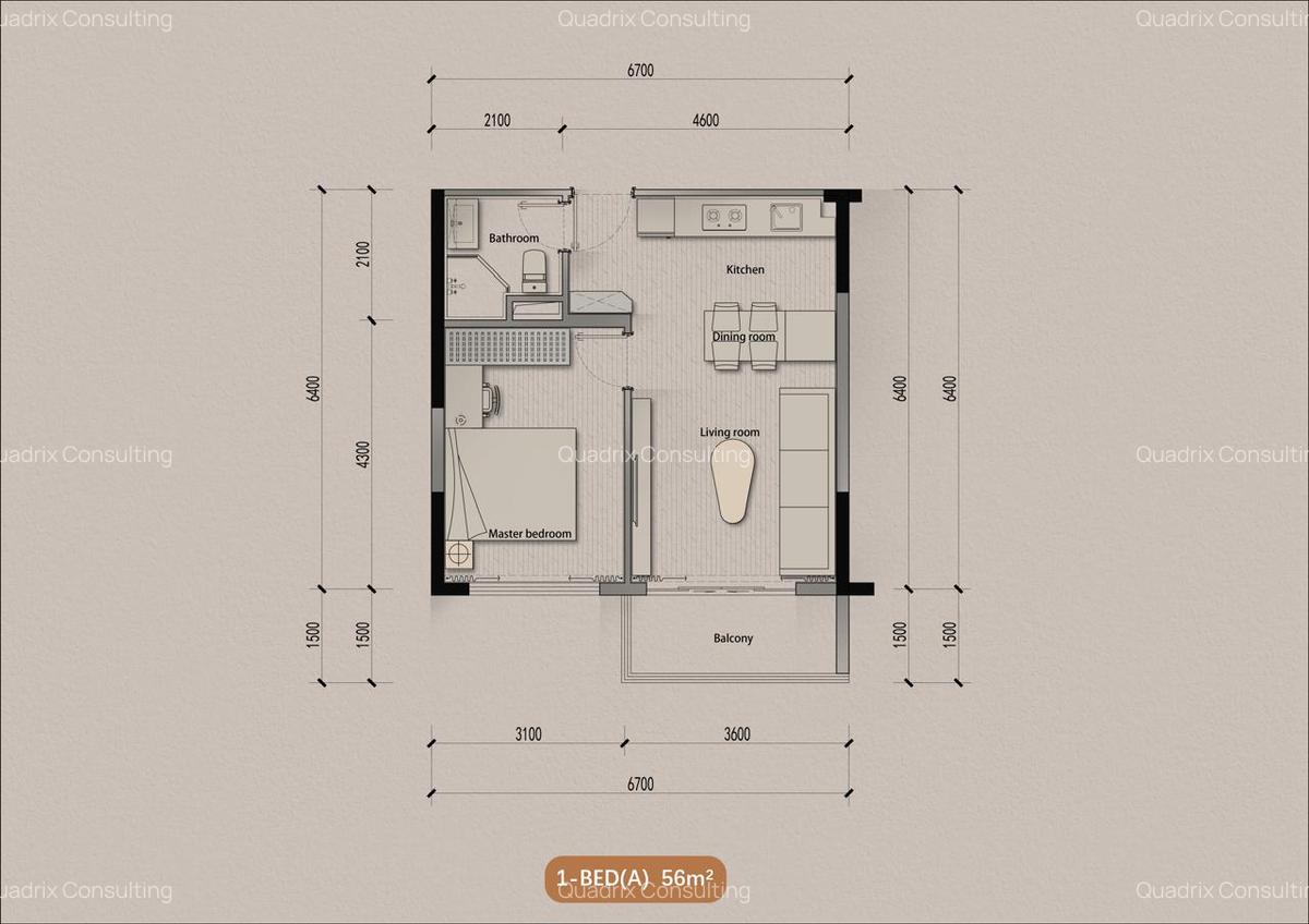 Serviced 2 Bed Apartment with En Suite in Syokimau - 1