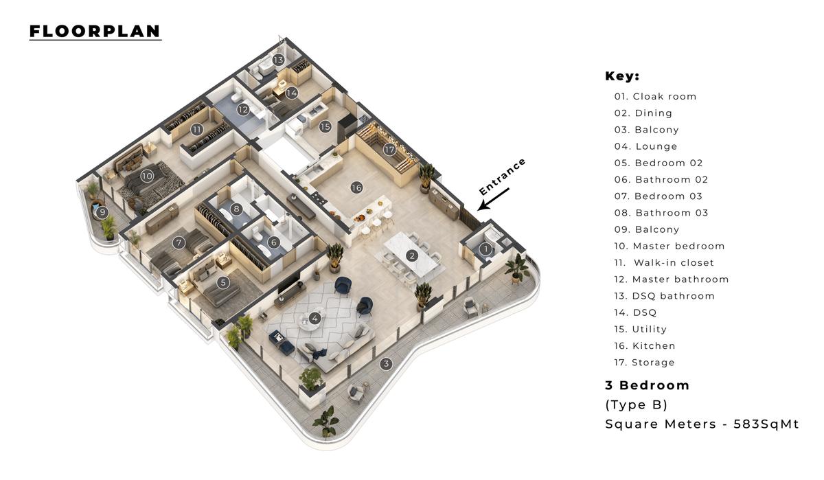 2 Bed Apartment with Gym at 2Nd Avenue - 8