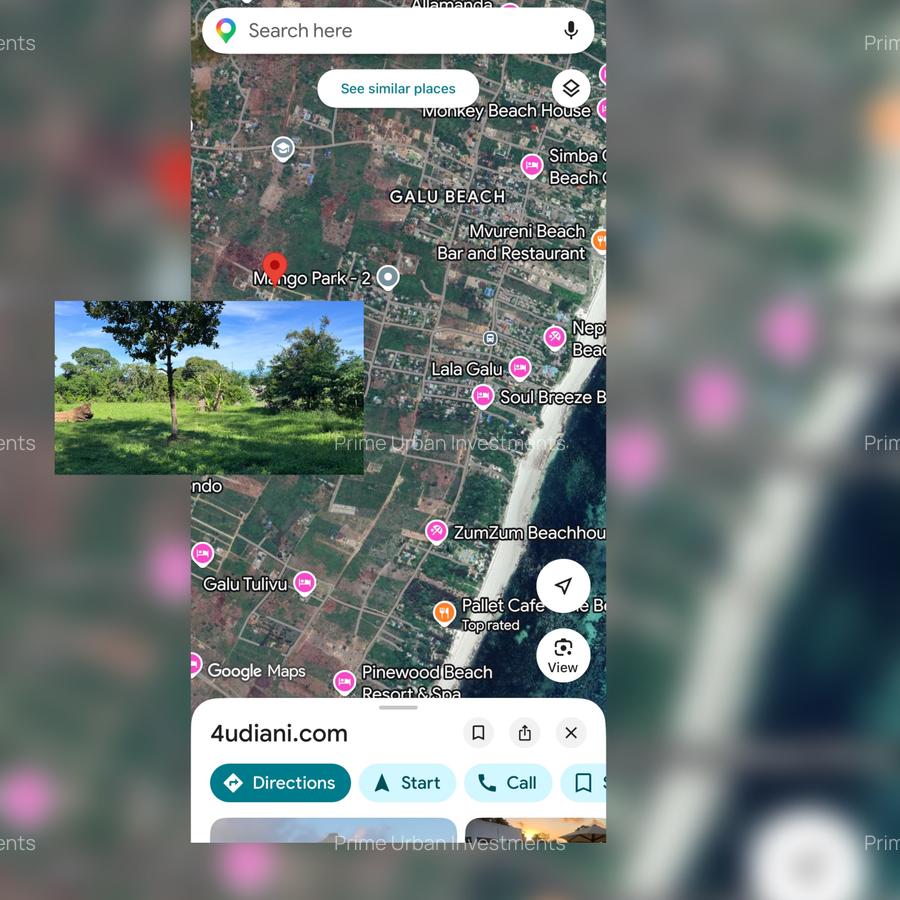 1,740 m² Land at Diani 4Row Beach - 2