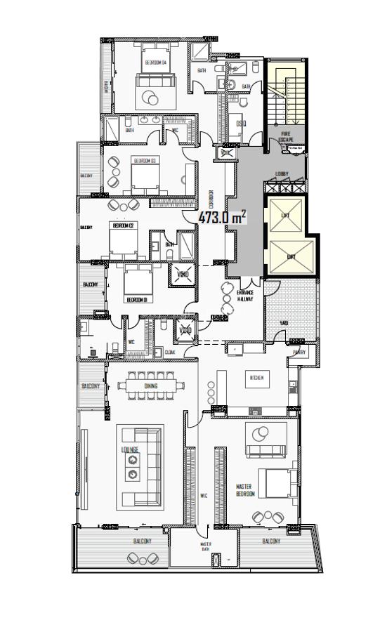 5 Bed Apartment with En Suite at Muthangari Drive - 1