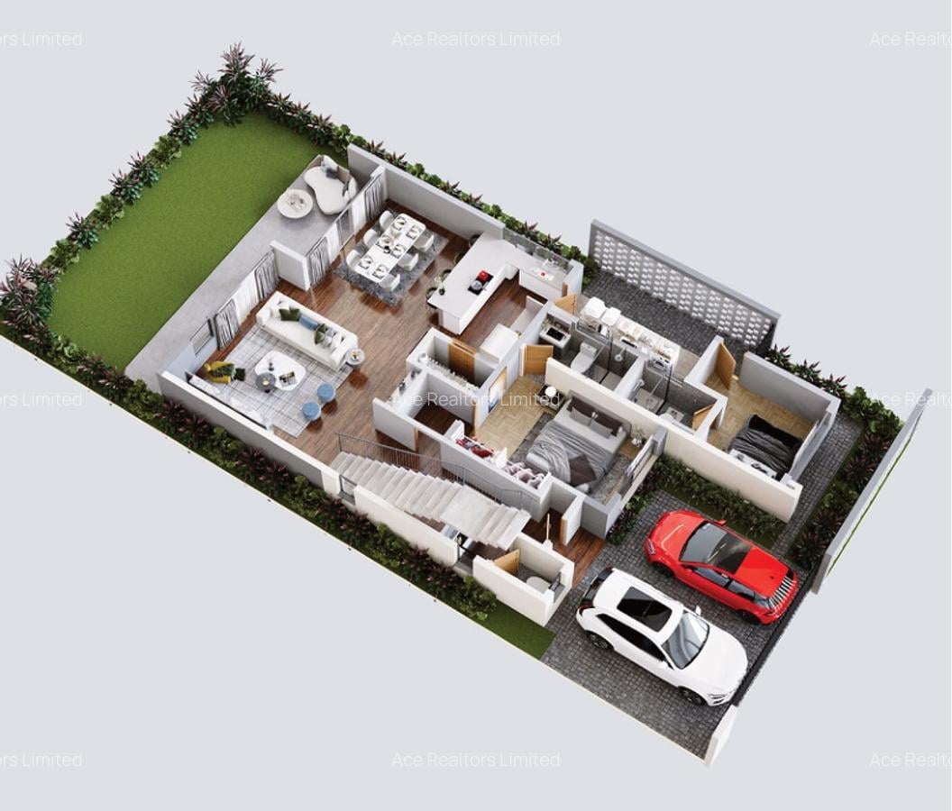 4 Bed Townhouse with En Suite at Mombasa Road - 4