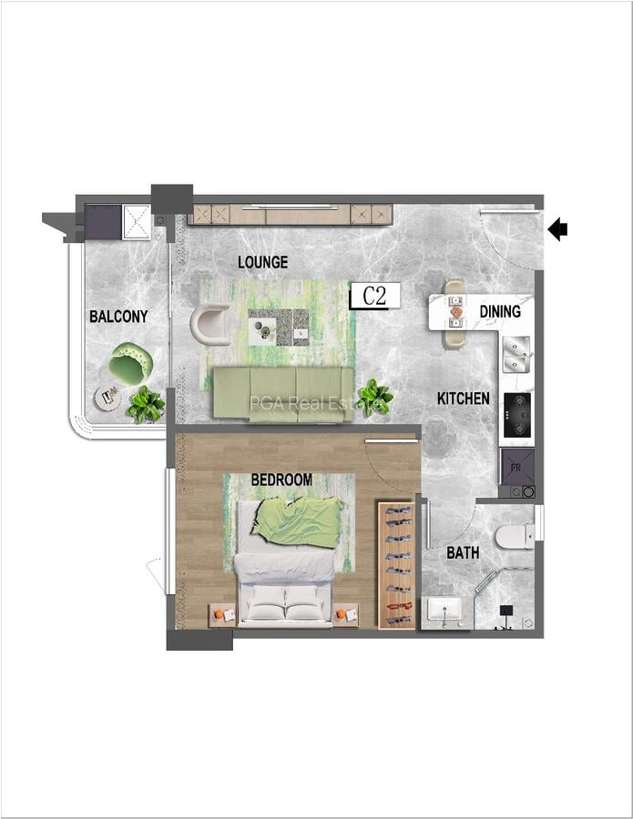 1 Bed Apartment at Riverside Drive - 15