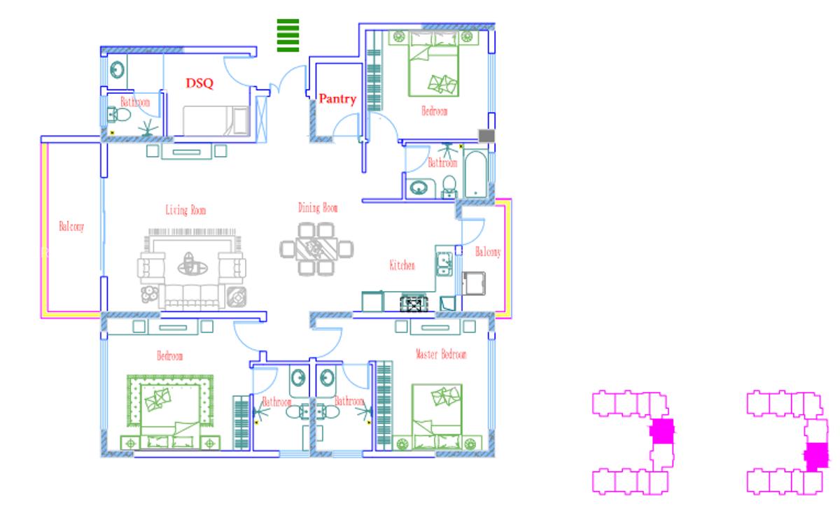 2 Bed Apartment with En Suite in Kilimani - 1