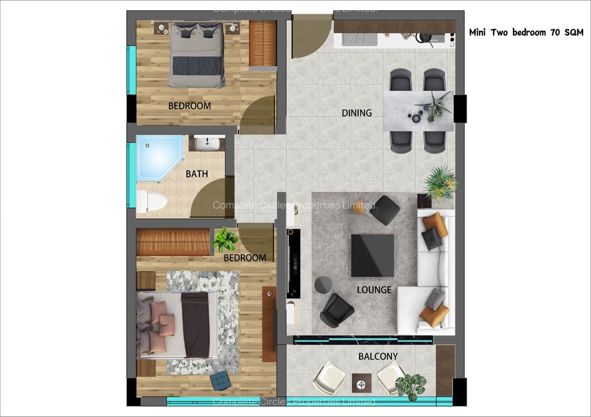 2 Bed Apartment with Swimming Pool at Mombasa Road - 2