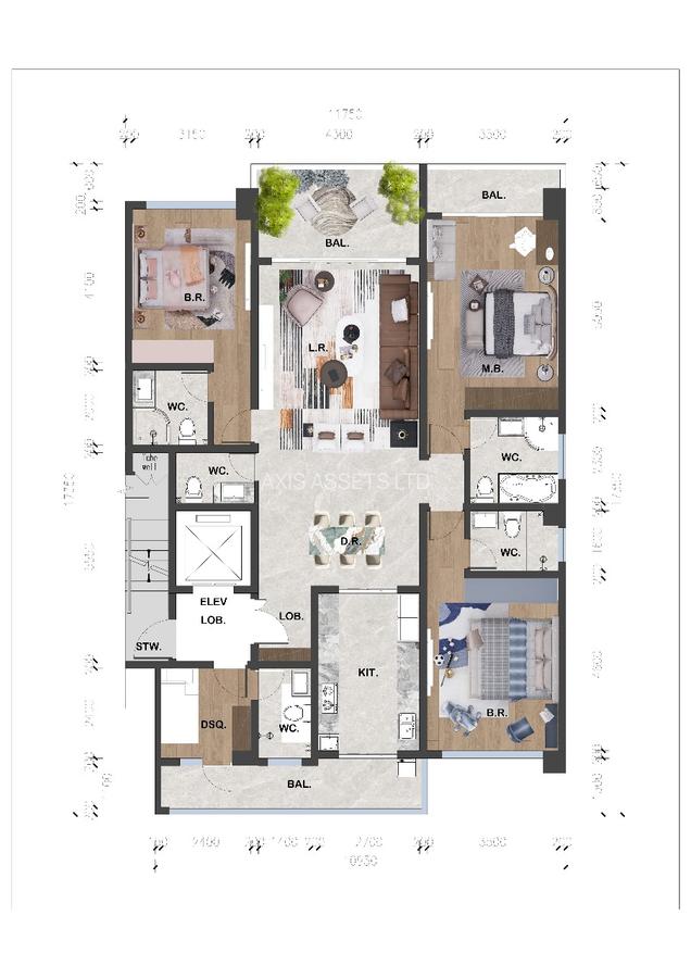 3 Bed Apartment with En Suite at Brookside Gardens Drive - 3