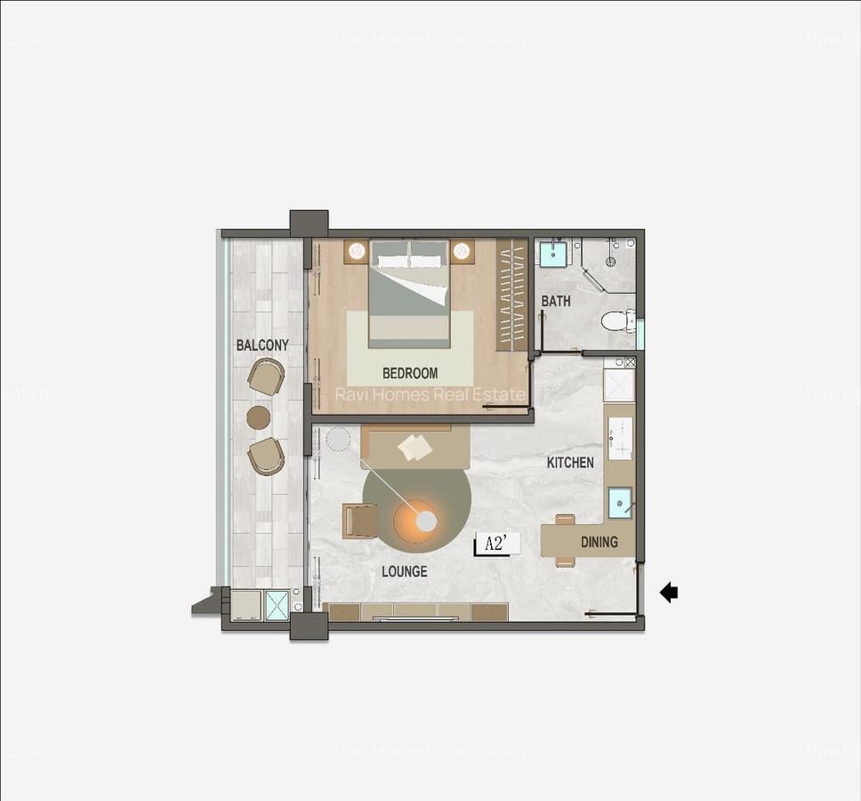 2 Bed Apartment with En Suite in Riverside - 2